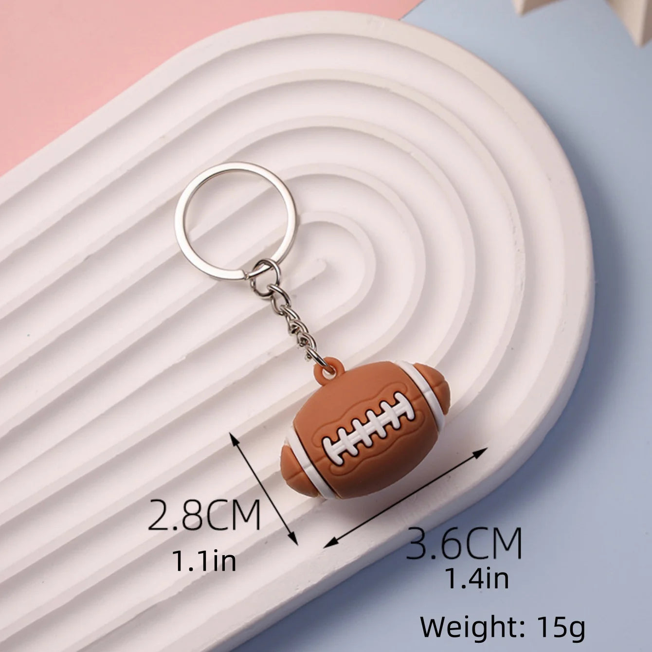 Mini Sports Ball Keychain - Car & Bag Accessory