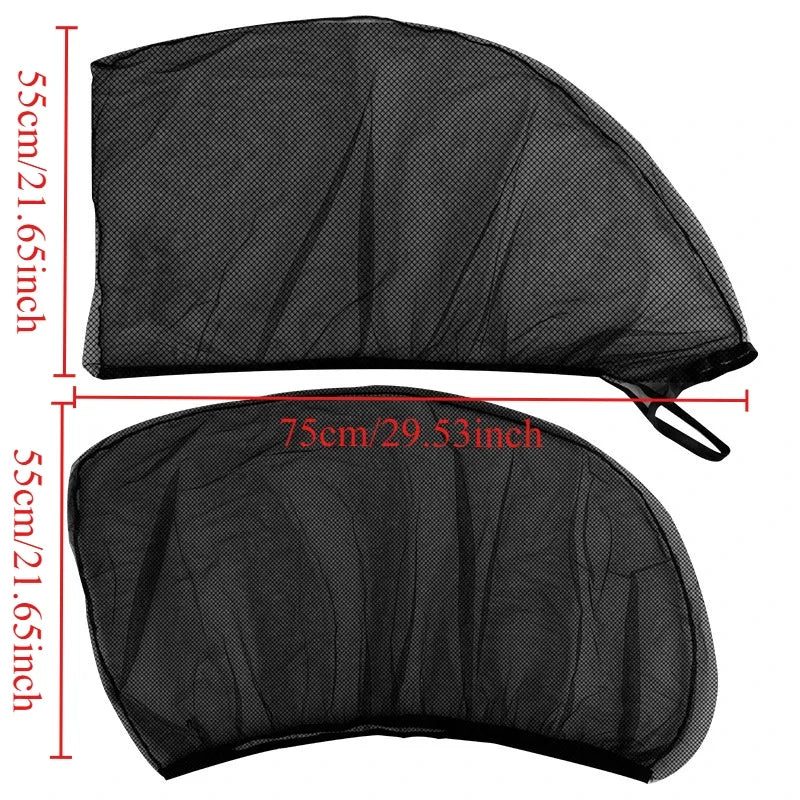 Car Window Mesh Sunshade - Breathable Mosquito Screen & UV Blocker