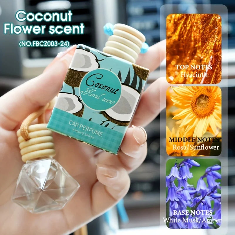 Car Air Freshener Aromatherapy Kit – Essential Oil Odor Eliminator (No Power Required)