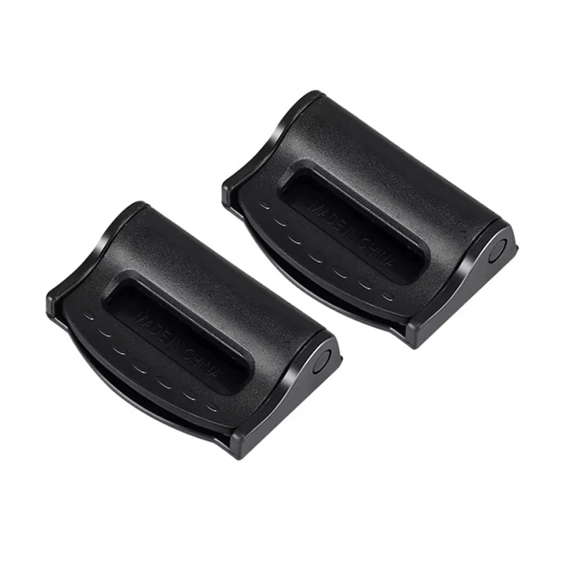 Adjustable Seat Belt Clips - Universal Fit Safety Belt Stopper (2-Pack)