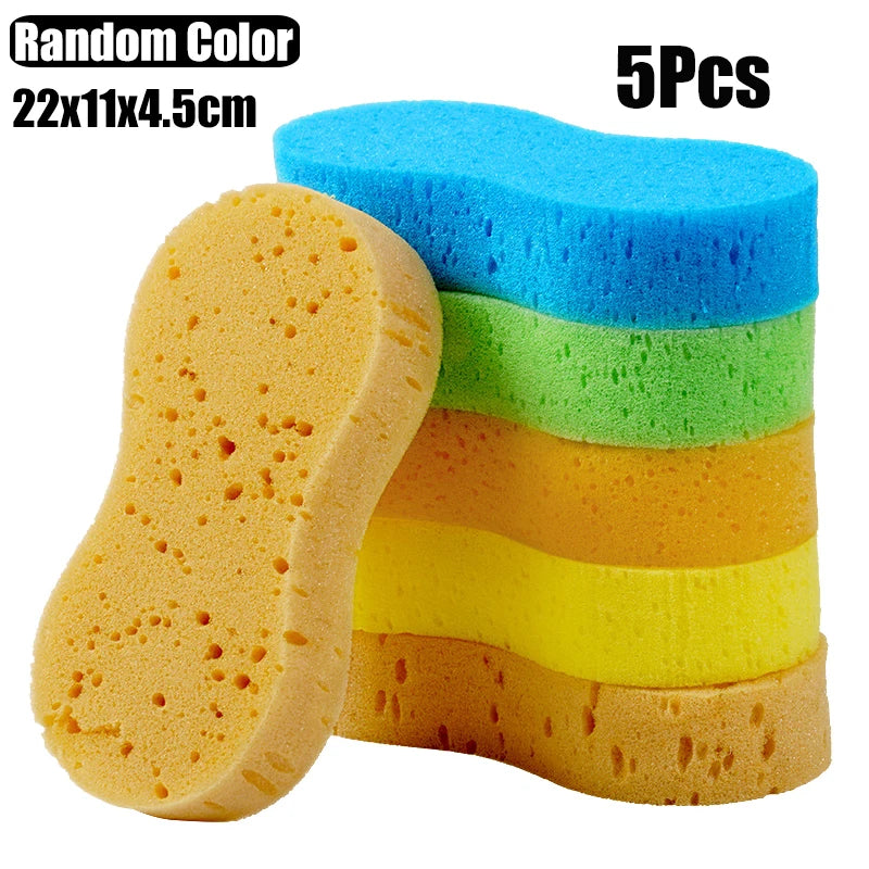 Honeycomb Car Wash Sponge - Large High-Density Foam Cleaning Block