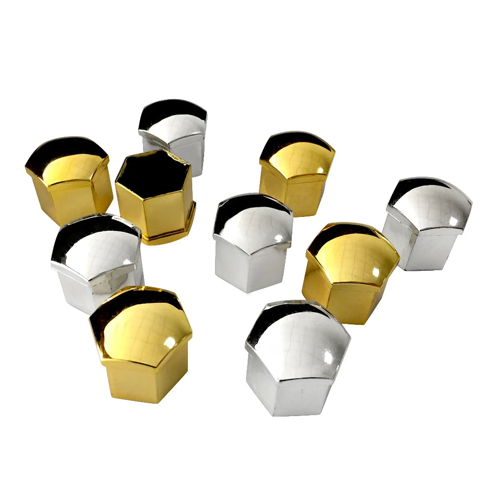 Chrome Wheel Lug Nut Covers - Anti-Rust Protection Caps (20-Pack)