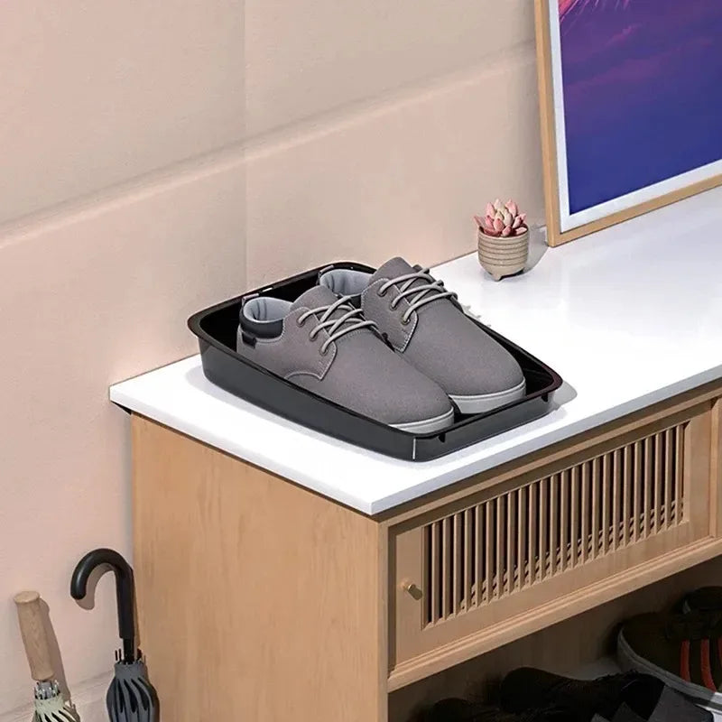 Car Under-Seat Shoe Storage Tray - Waterproof Organizer for Wet Shoes & Umbrellas