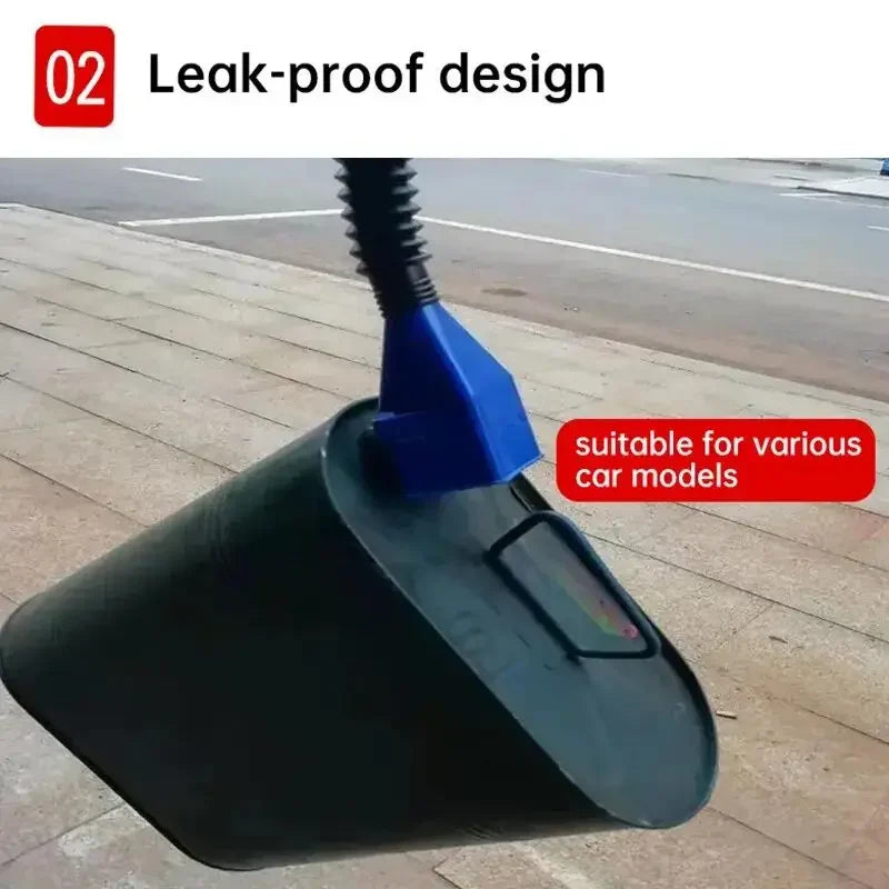 Flexible Oil Funnel for Cars & Motorcycles - No-Spill Design for Easy Fluid Changes