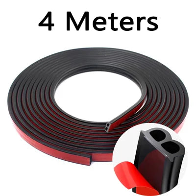 Car Door Weatherstrip Seal - EPDM Rubber Sound Insulation Strip for Doors & Trunk