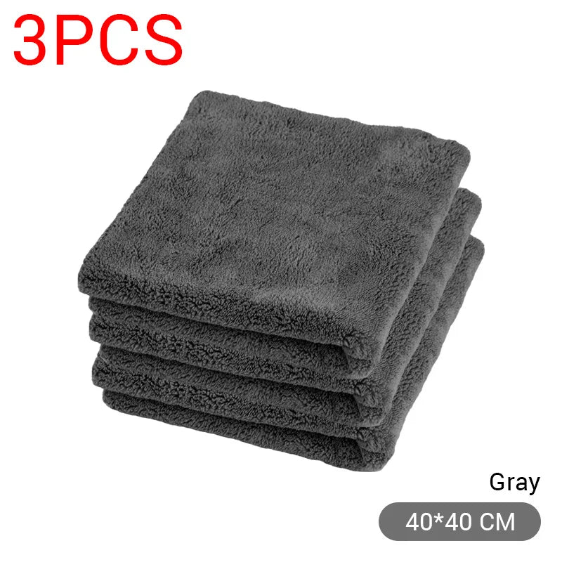Premium Microfiber Car Detailing Towels - Ultra-Absorbent Drying Cloths