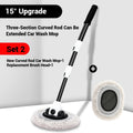 Telescoping Car Wash Mop - Extendable Chenille Brush with 90° Rotating Head