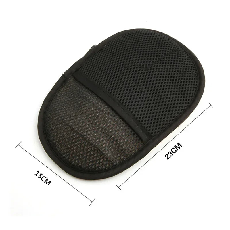 Soft Wool Car Wash Mitt & Brush Set - Gentle Cleaning Tools