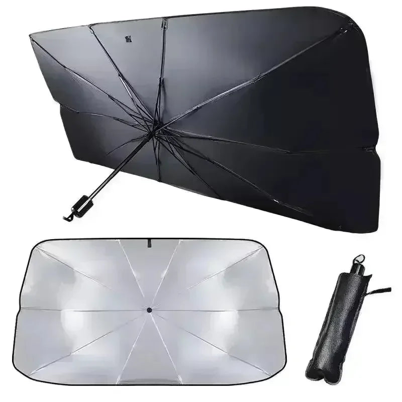 Car Windshield Sunshade Umbrella - Foldable UV Protection Cover
