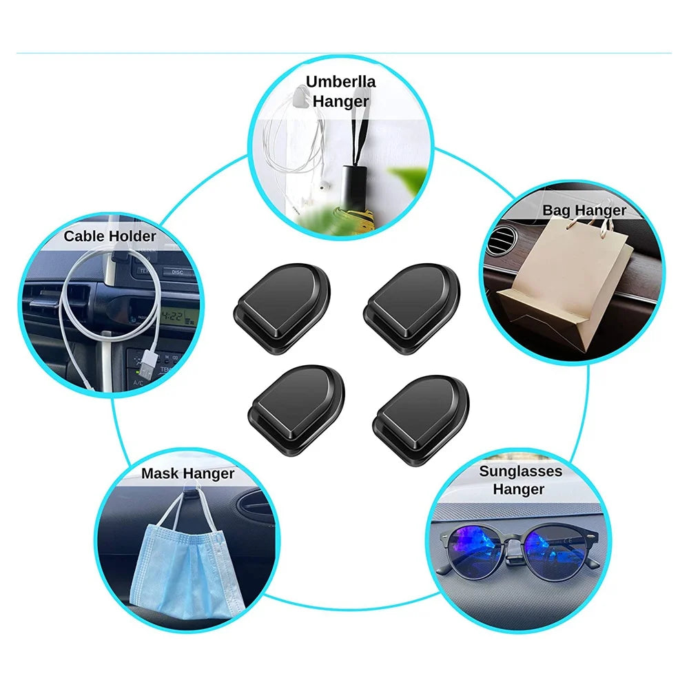 Mini Adhesive Hooks - Keep Your Car Organized and Clutter-Free