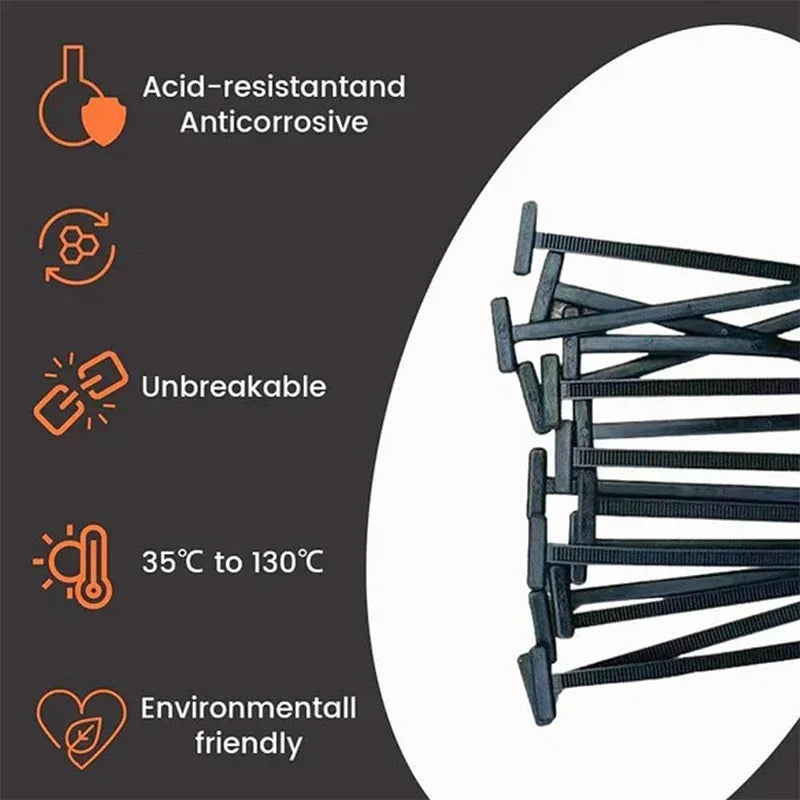 Nylon Cable Ties - Self-Locking Zip Ties for Automotive & General Use