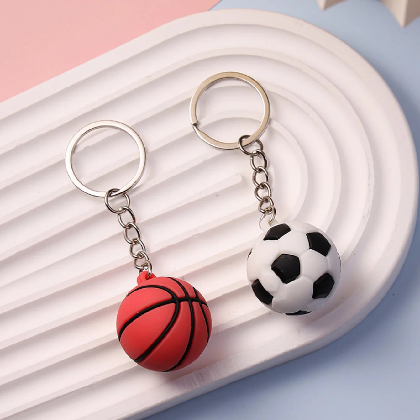 Mini Sports Ball Keychain - Car & Bag Accessory