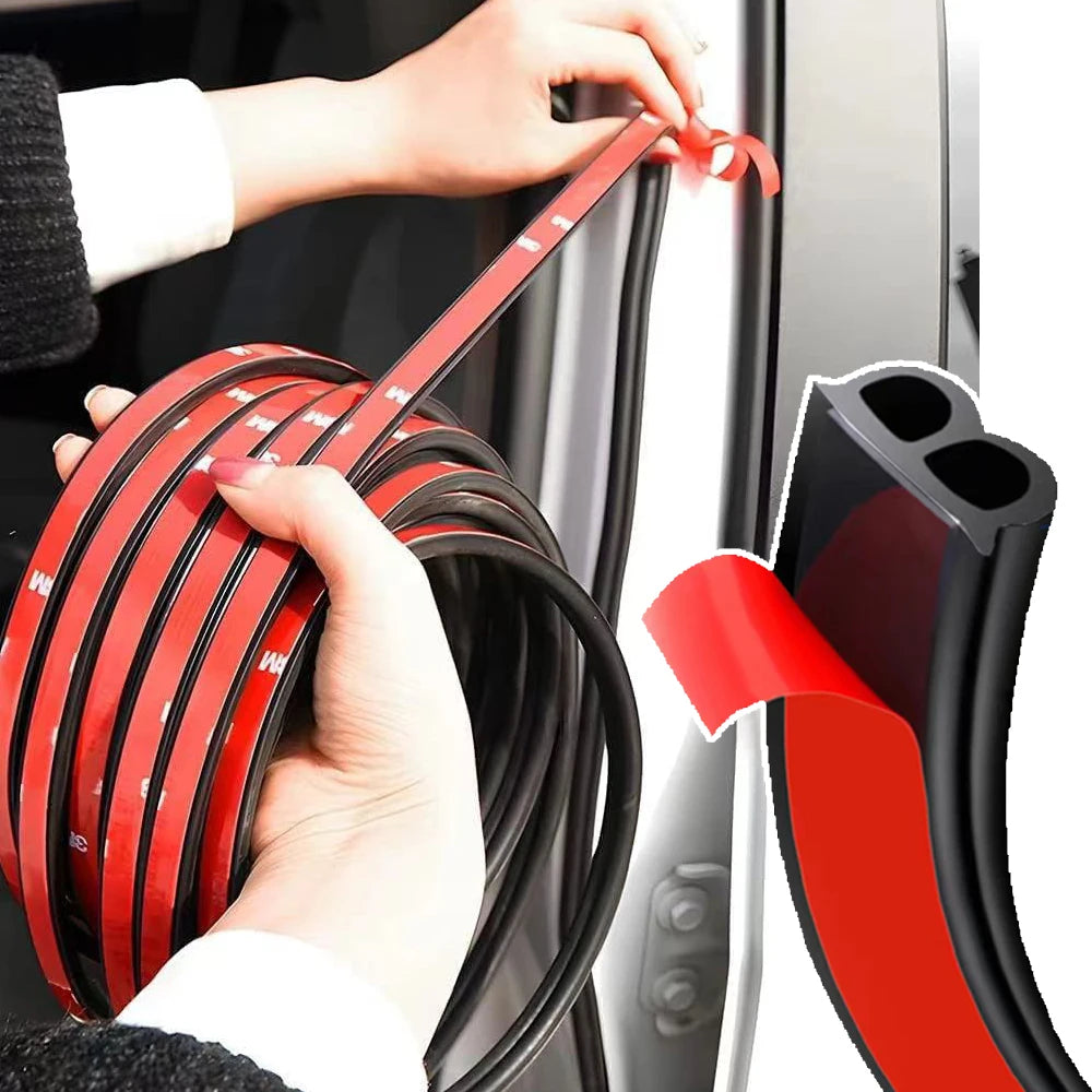Car Door Weatherstrip Seal - EPDM Rubber Sound Insulation Strip for Doors & Trunk