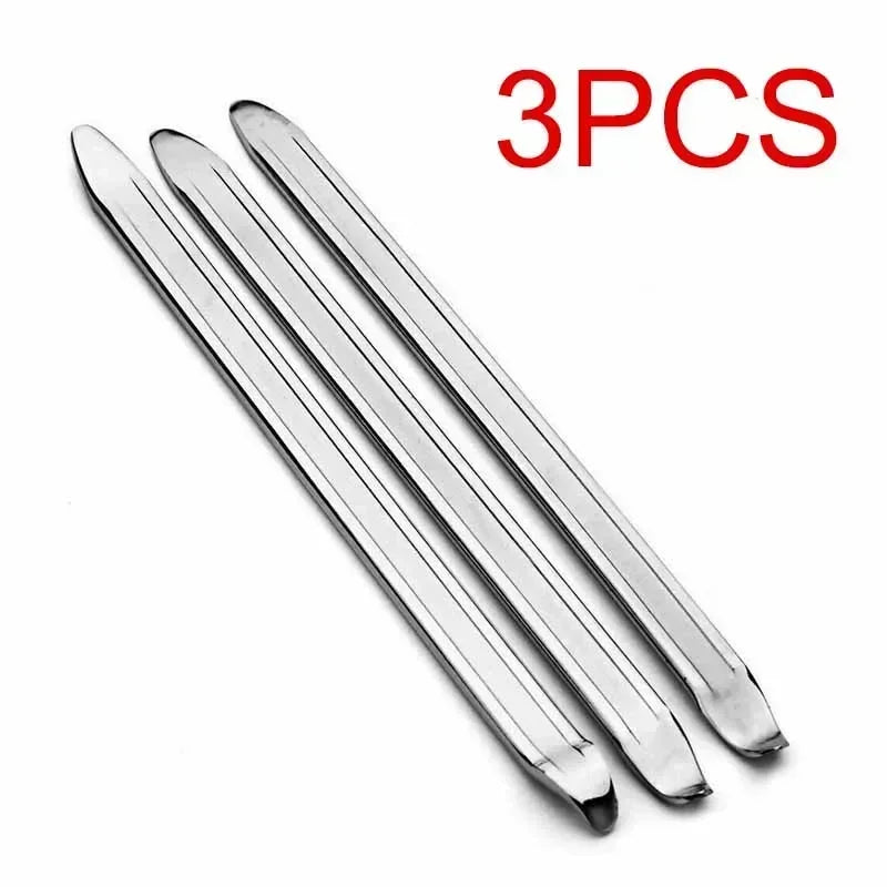 Tire Lever Tool Set - Heavy-Duty Steel Spoon Irons for Cars, Motorcycles & Bicycles