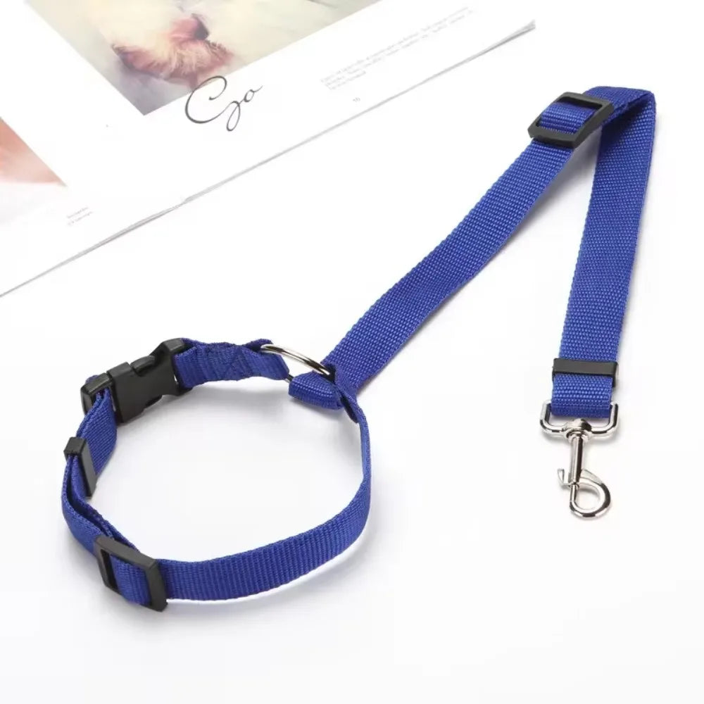 Pet Car Seat Belt - Adjustable Safety Harness for Dogs & Cats