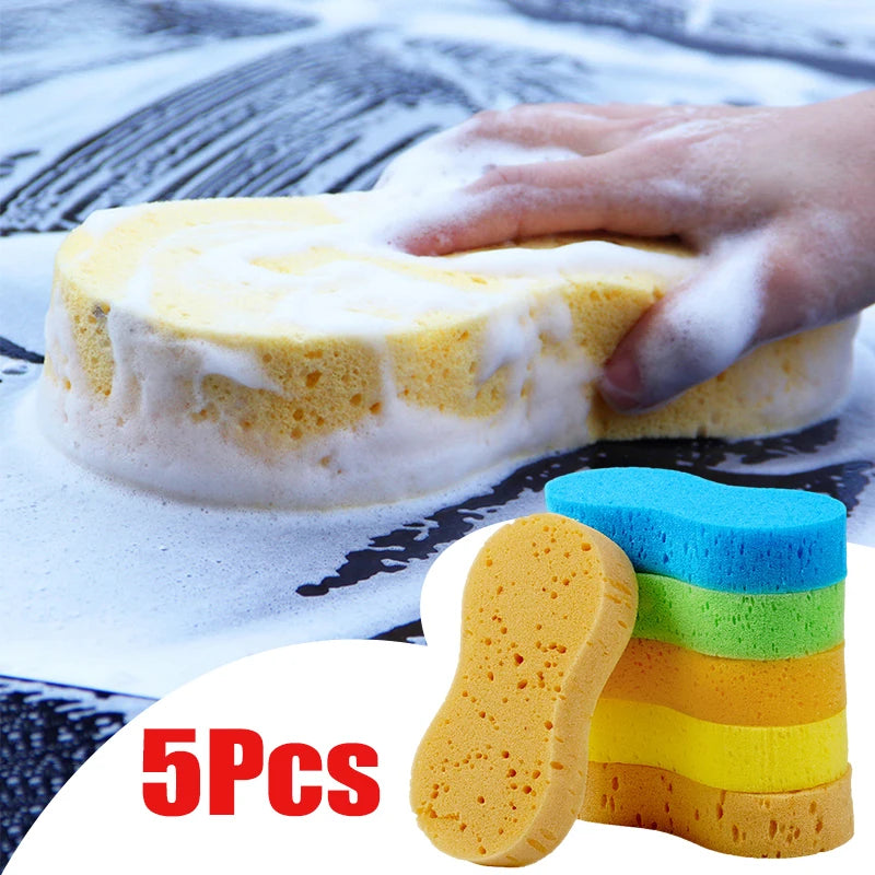 Honeycomb Car Wash Sponge - Large High-Density Foam Cleaning Block