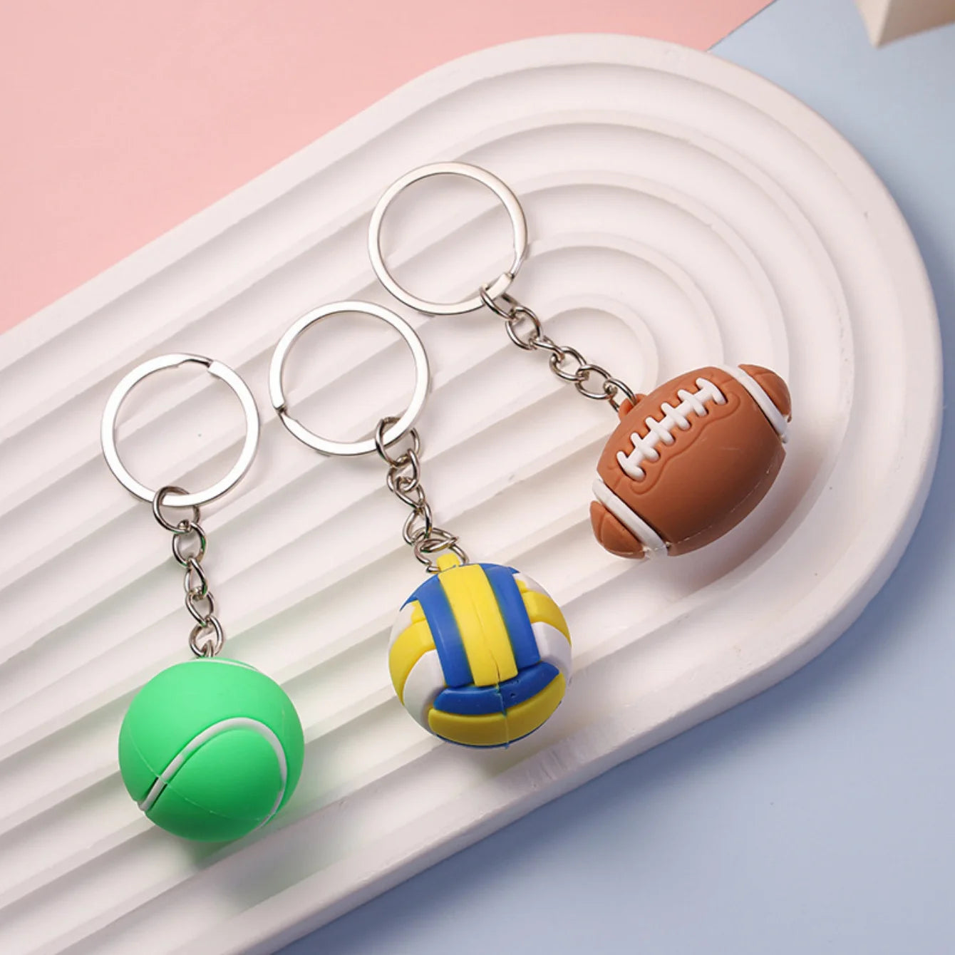 Mini Sports Ball Keychain - Car & Bag Accessory
