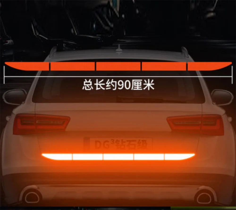 Reflective Safety Tape - Car Warning Stickers for Night Visibility