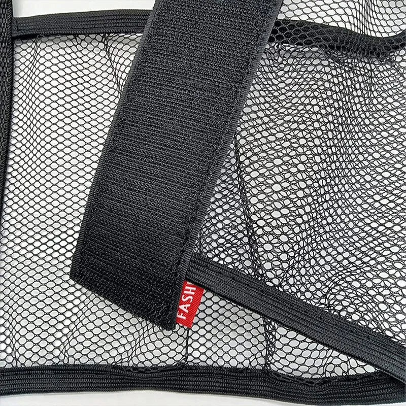 Car Trunk Storage Net Organizer - Elastic Mesh Holder for Fire Extinguisher & Cargo