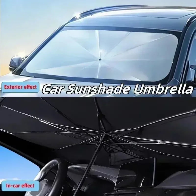 Car Windshield Sunshade Umbrella - Foldable UV Protection Cover