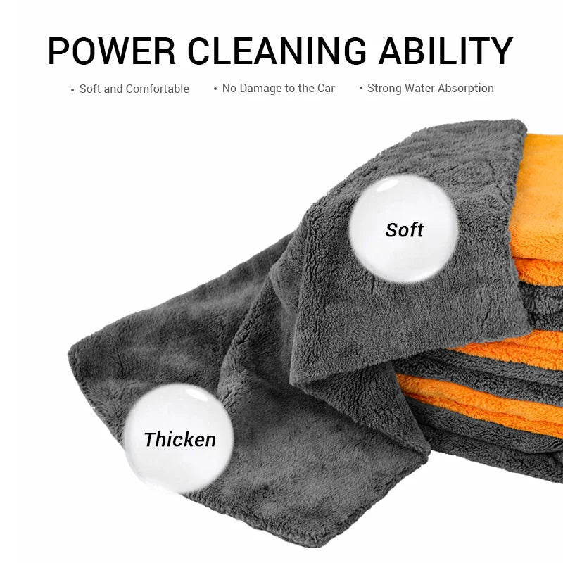 Premium Microfiber Car Detailing Towels - Ultra-Absorbent Drying Cloths