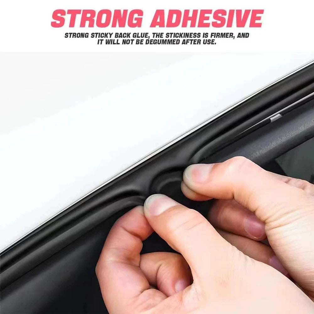 Car Door Weatherstrip Seal - EPDM Rubber Sound Insulation Strip for Doors & Trunk