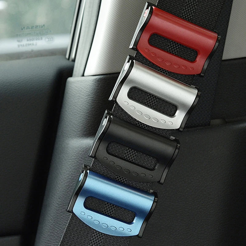 Seat Belt Buckle Clips 2-Pack - Anti-Slip Safety Stoppers