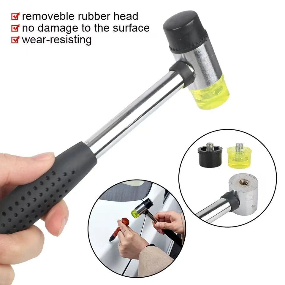 Paintless Dent Repair Hammer & Tap Down Tool Set - 10-Piece Kit for Hail & Ding Removal