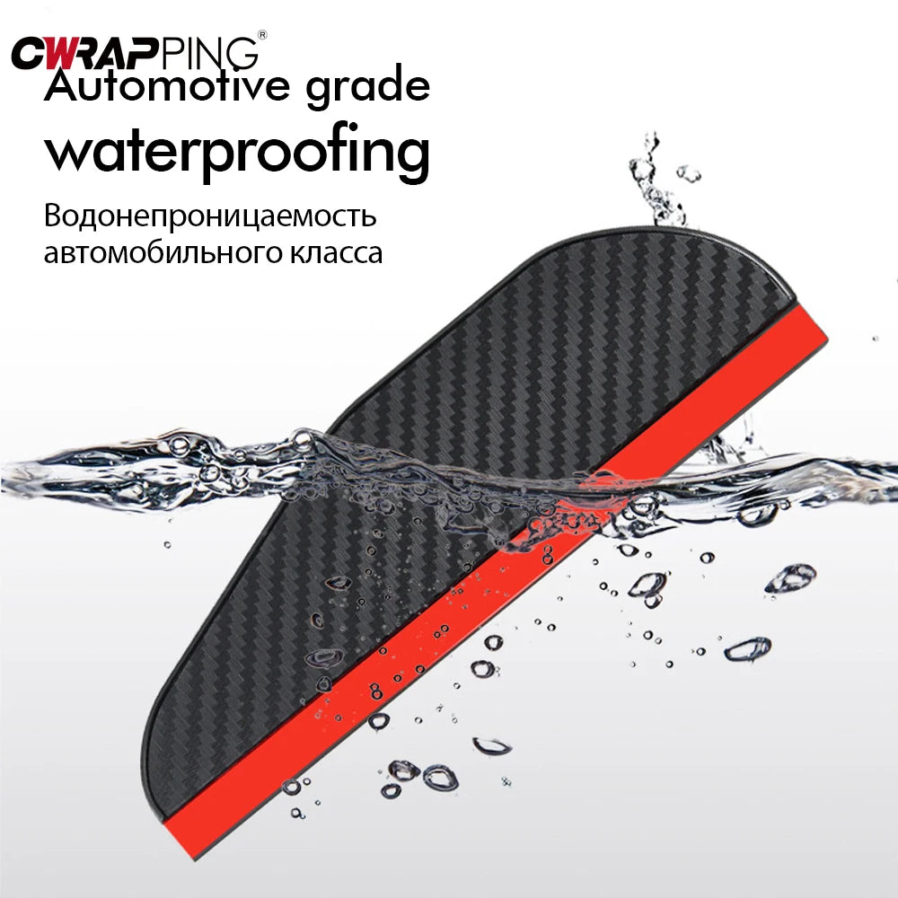 Car Rearview Mirror Rain & Sun Visors – Waterproof Protective Covers (Set of 2)