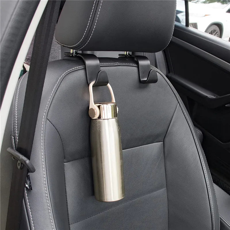 Car Headrest Hooks - Seat Back Organizer Hanger for Bags (1-10 Pack)