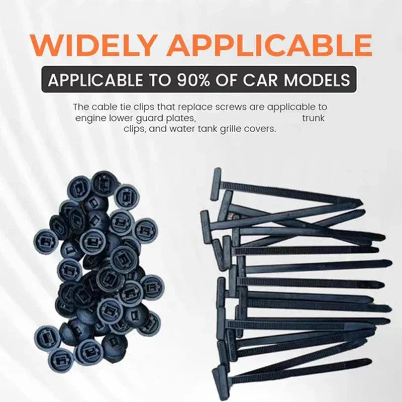 Nylon Cable Ties - Self-Locking Zip Ties for Automotive & General Use