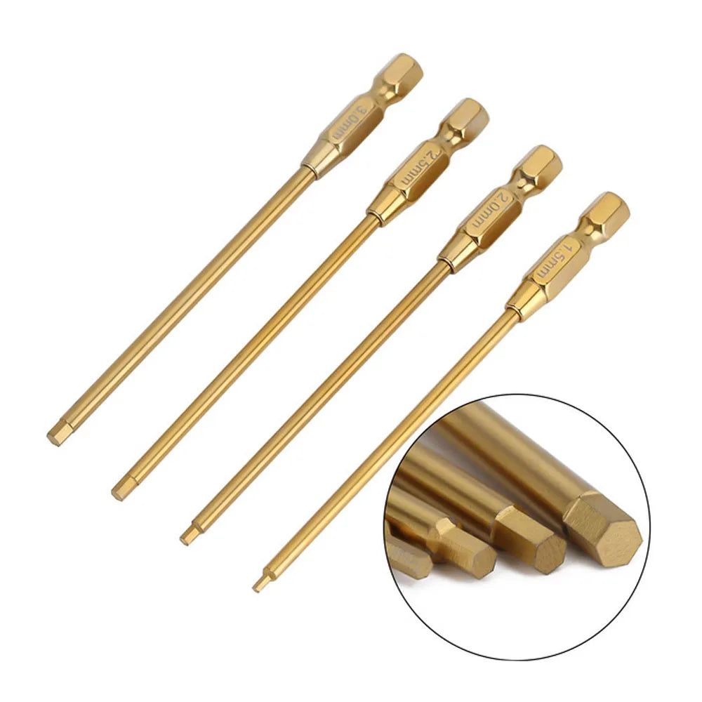 RC Hex Screwdriver Set - 4-Piece Tool Kit (1.5-3.0mm)