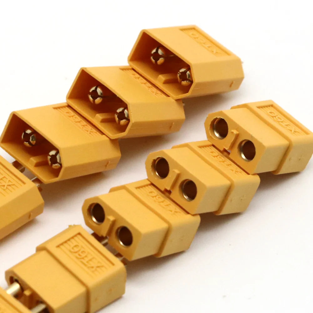 XT Bullet Connectors - High-Amp Power Plugs for RC Batteries (10-Piece Set)