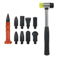 Paintless Dent Repair Hammer & Tap Down Tool Set - 10-Piece Kit for Hail & Ding Removal