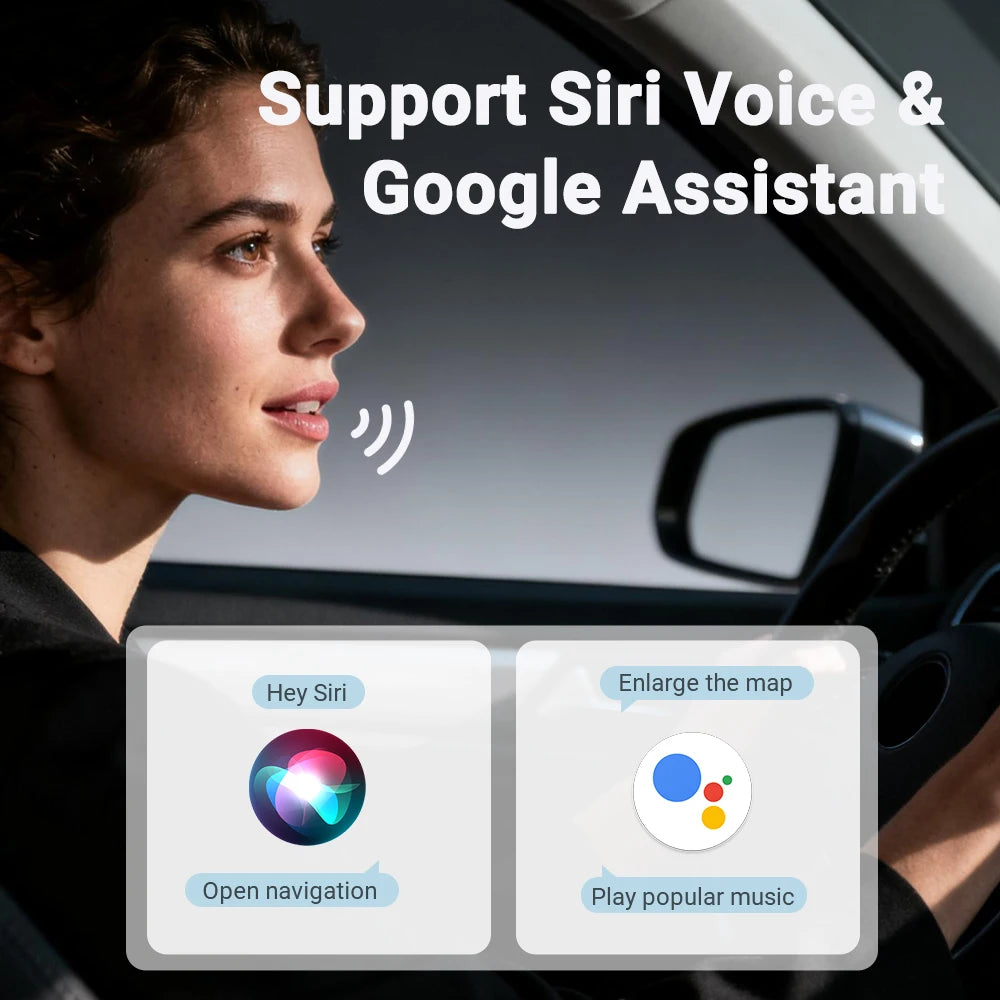 2-in-1 Wireless CarPlay & Android Auto Adapter – Plug & Play, 5GHz, Auto-Connect