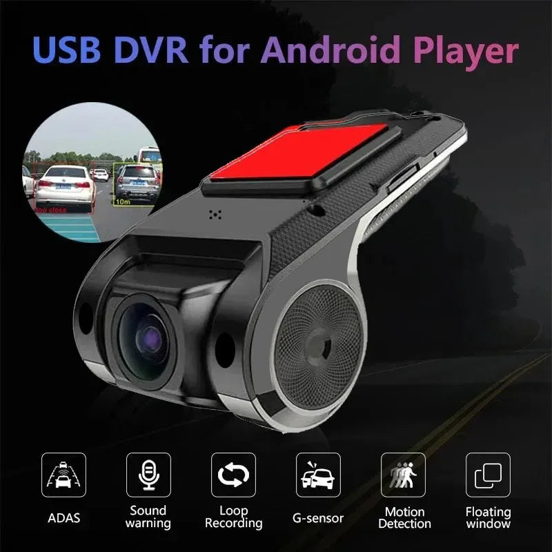 1080P Dash Cam with ADAS & LDWS | Android Head Unit Compatible