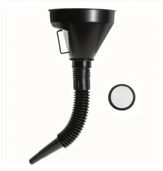 Long Stem Funnel - No-Spill Fuel and Fluid Filling