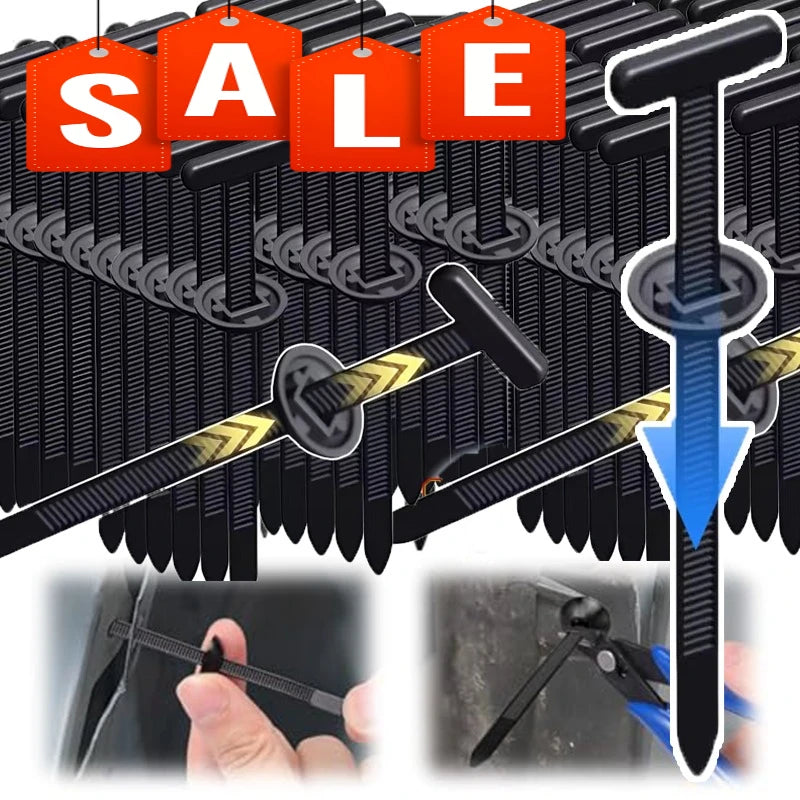 Nylon Cable Ties - Self-Locking Zip Ties for Automotive & General Use