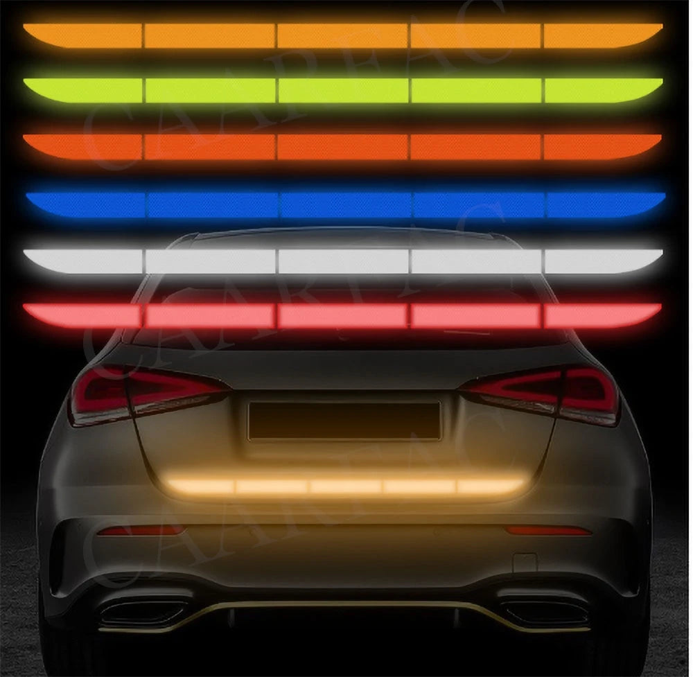 Reflective Safety Tape - Car Warning Stickers for Night Visibility