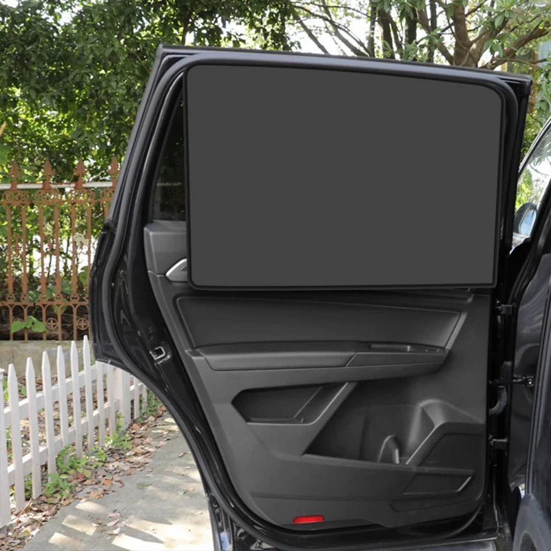 Magnetic Car Window Sunshade - UV Protection Privacy Curtain for Side & Rear Windows