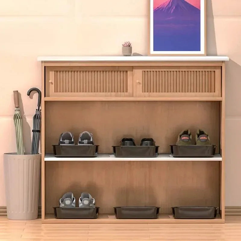 Car Under-Seat Shoe Storage Tray - Waterproof Organizer for Wet Shoes & Umbrellas