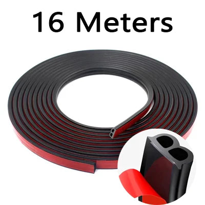 Car Door Weatherstrip Seal - EPDM Rubber Sound Insulation Strip for Doors & Trunk