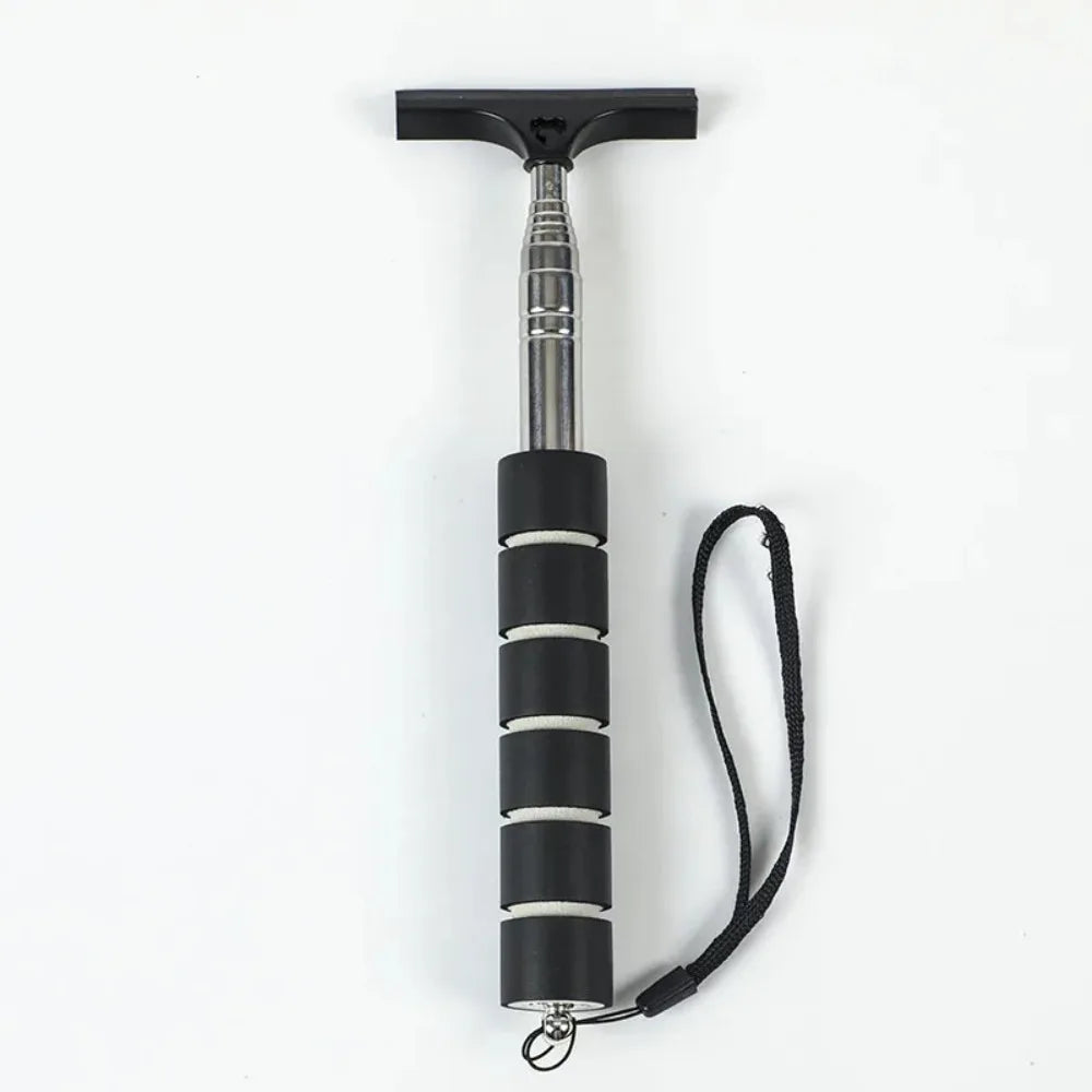 Telescopic Windshield Cleaning Tool - Extendable Mirror & Glass Wiper