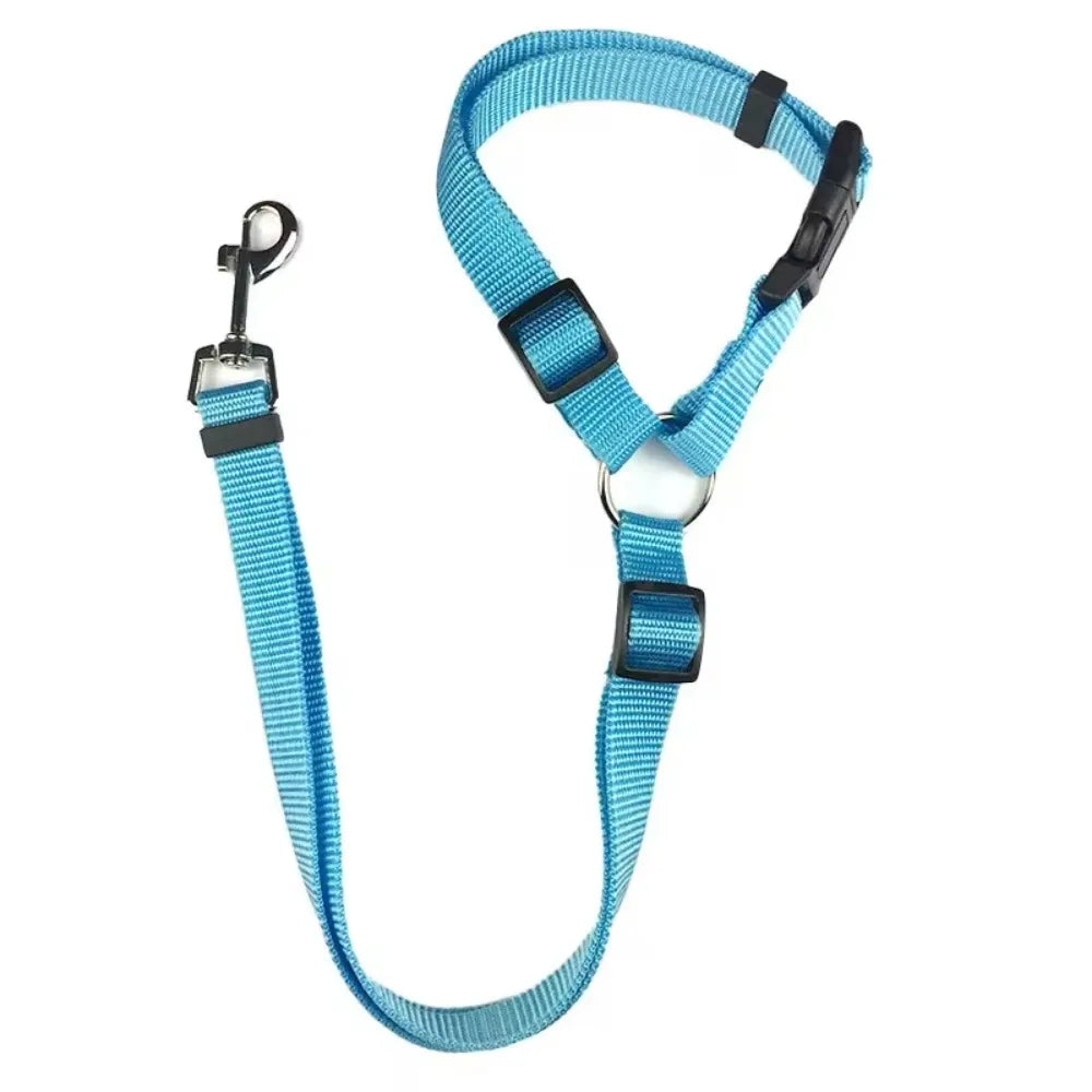 Pet Car Seat Belt - Adjustable Safety Harness for Dogs & Cats