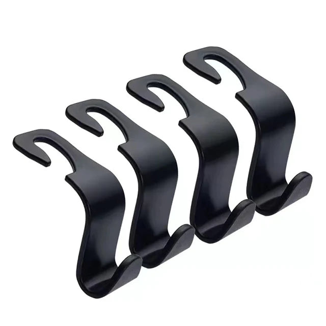 Car Headrest Hooks - Seat Back Organizer Hanger for Bags (1-10 Pack)
