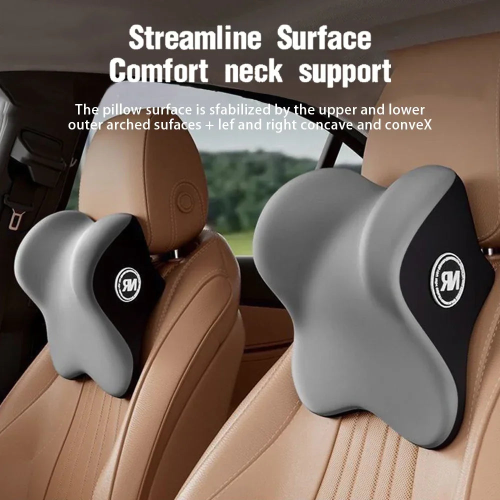 Memory Foam Car Pillow - Ergonomic Neck & Lumbar Support Cushion
